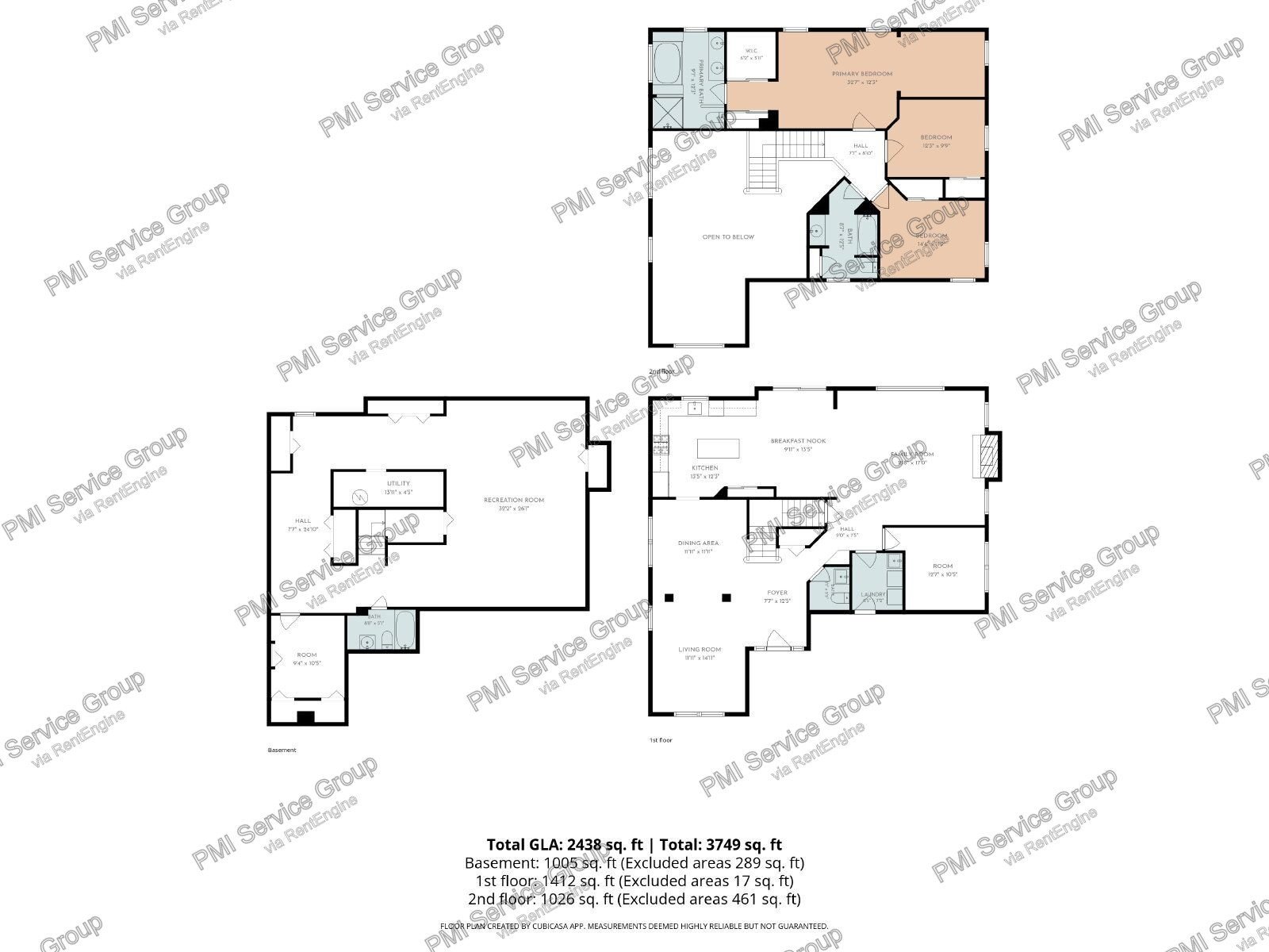 Updated Bolingbrook Home for lease with Finished Basement, Office & Pool property image